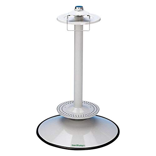 Tarifold Rotary Desktop Reference System, 50 Pockets, Assorted | 50 pivoting pockets hold 100 letter-size sheets, 360-degree rotating design, snap-on index tabs, compact desktop base