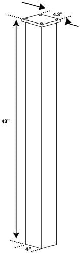 Mail Boss 7123, Bronze In-Ground Mounting Post, 44 x 4 x 4 inches, for Use with Mailbox,Medium