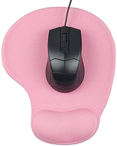 Office Mousepad with Gel Wrist Support - Ergonomic Gaming Desktop Mouse Pad Wrist Rest - Design Gamepad Mat Rubber Base for Laptop Computer -Silicone Non-Slip Special-Textured Surface (09Dark Grey)