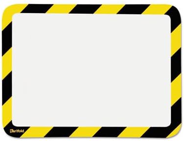 Tarifold P194994 High Visibility Safety Frame Display Pocket-Self Adhesive,10 1/4 x 14 1/2, YW/BK