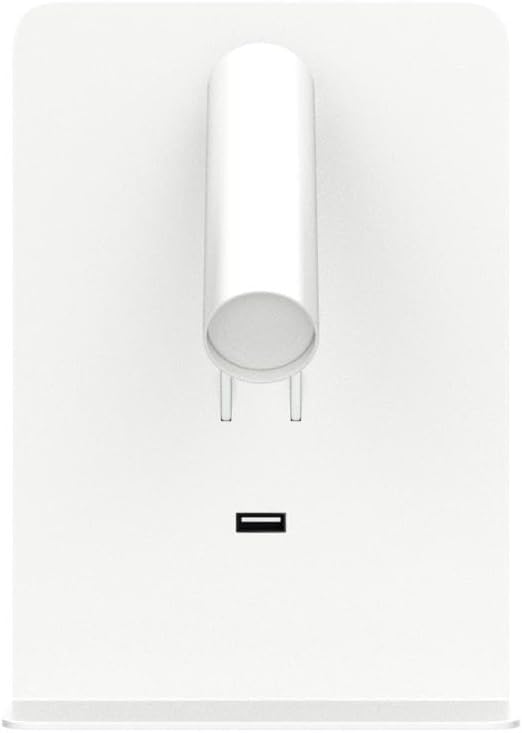 ZEROUNO Plug in Wall Light Bedroom Wall Mounted Reading Light LED Bedside Sconces with Switch USB Port Wall Lighting Lamps 3000K(White)