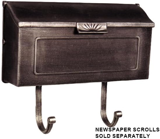Special Lite Horizon Horizontal Wall Mount Mailbox - Swedish Silver Aluminum Mailbox for Wall Mount - SHH-1006-SW