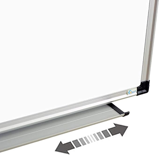 XBoard Magnetic Whiteboard 36 x 24 Inch, Hanging Dry Erase Board with Aluminium Frame & Marker Tray 3' x 2' | Wall Mounted Magnetic White Board for Home School Office