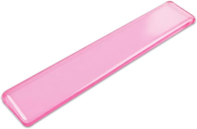 Keyboard Wrist Rest,Gel Wrist Rest for Keyboard-Pink Wrist Rest | Jelly Clear Gel Wrist Pad for Easy Typing, Anti-Slip Comfort Keyboard Wrist Pad for Desktop Relieve Pain