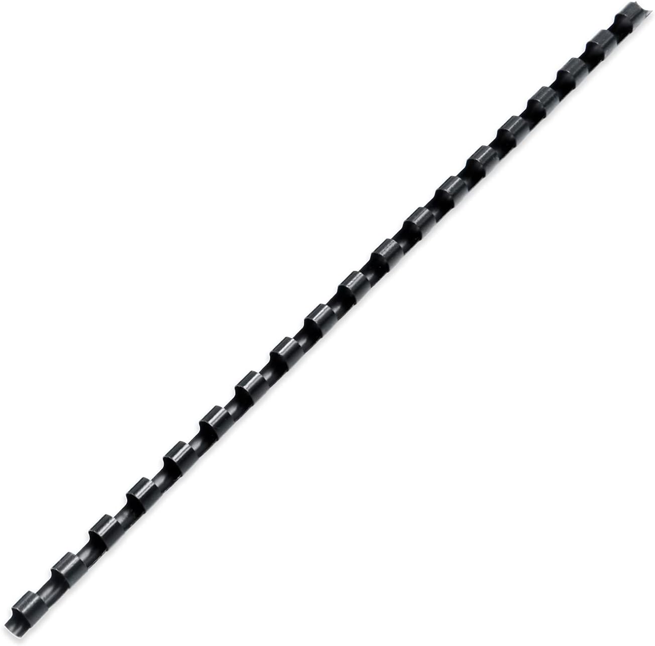 Binditek 200 Pack Plastic Binding Comb Spines, 1/4 Inch Diameter, 25 Sheet Capacity, for Letter Size, Black, for Students and Coworkers