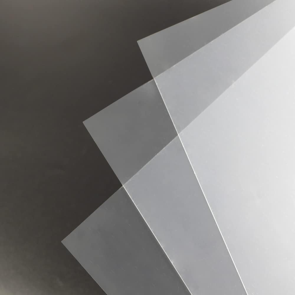Rayson Clear Binding Cover - 14 mil Polypropylene, 8-1/2 × 11 inches, Durable Un-Punched Plastic Presentation Covers, 50-Pack (PP3550C)