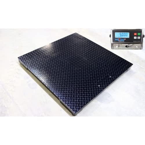 Liberty Scales Heavy Duty Industrial 36" x 36" Floor Scale with 3’ x 3’ Pallet Scales for Warehouse or Shipping Weighing | 1000 lbs x 0.2 lb