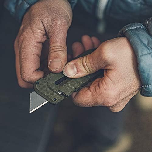 Gerber Prybrid Pocket Knife Multitool 8-in-1 Box Cutter, Bottle Opener,Grey