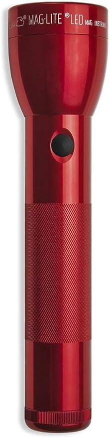 MagLite Battery-Powered LED Flashlight – ML300L 2-Cell D Flashlight with Adjustable Focus, Precise Beam, Long Battery Life, Water-Resistant for Emergency, Outdoor, and Camping