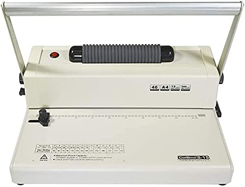 PPE Coilbind S-15 with Electric Coil Inserter Manual Coil Punch & Binding Machine Pitch 4:1 - Professionally Bind Presentations and Documents