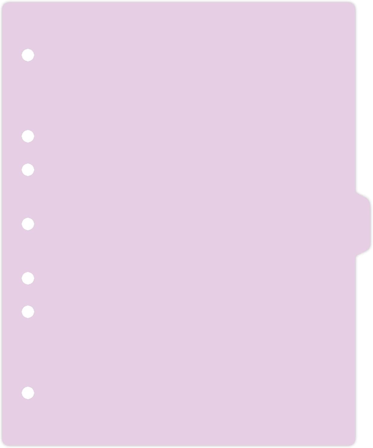 Carstens - Heavy Duty Plastic Ring Binder Dividers, Side Tab, 1/9 Cut, Tab 5 Position, US Letter, Lavender, Pack of 10, (2618-14) - Ideal Medical Chart Dividers or Index Tabs for 3 Ring Binders