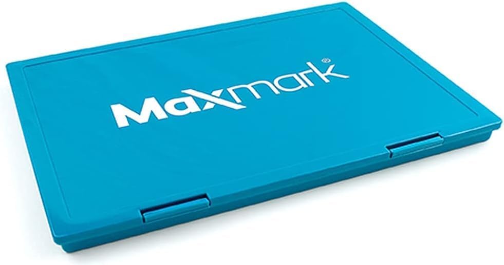MaxMark Extra Large Green Ink Stamp Pad - 8.25" x 11.5" - Industrial Felt Pad - Green Color