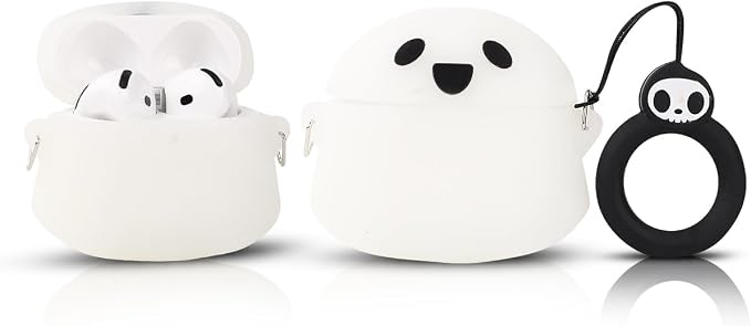 (3Pack+Cleaner Pen) XMBYGY Case for AirPods 4 Wireless Earbuds with 3 in 1 Cleaning Pen kit, Silicone Cute Cartoon Charging Case Shockproof Protective Cover and Carabiner for AirPods 4th Generation