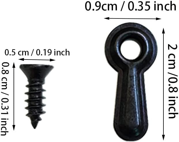 100 Pieces Metal Picture Frames Turn Button Fasteners with 100 Pieces Screws, Picture Frame Hardware Backing Clips Picture Turn Button Frame Picture Turn Button Fasteners Set