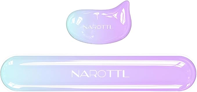 Gel Wrist Rest Set for Computer Keyboard and Mouse, 2-Pack (Purple) | Ergonomic Silicone Wrist Support for Typing Fatigue Relief, Non-Slip Cooling Computer Wrist Rest Pad for Office, Gaming