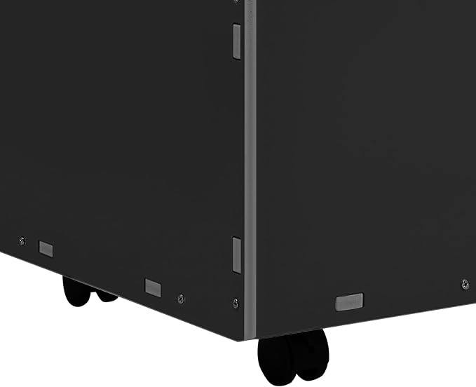Blue Print Storage Organizer with Wheels, 30 Slots Roll Files Cart, Black | Mobile Blueprint Storage Rack Cart, Construction Plan Holder, Map Poster Storage Cabinet for Office Home School