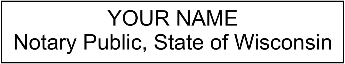 Notary Stamp Seal Ink Personalized Self Inking Stamp Custom Stamp Rubber Stamp Trodat 4913 Self Ink Notary Stamp - 7/8" x 2-3/8" Impression Area