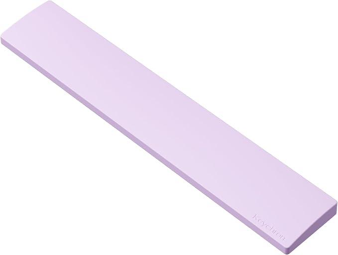 Keychron Silicone Wrist & Palm Rest, 17.6" Full Size for K10 Pro / K10 Max / Q6 / Q6 Pro / Q6 Max / Q6 HE / V6 / V6 Max / C4 HE, Washable, Non-Slip Base, Typing Support, Light Purple