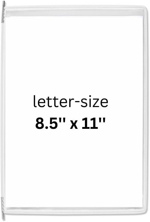 Tarifold Replacement Pivoting Pockets, Letter Size, White, 10 Pack | 10 non-glare wire-reinforced PVC pockets hold 20 letter-size sheets, snap-on index tabs included, top-loading