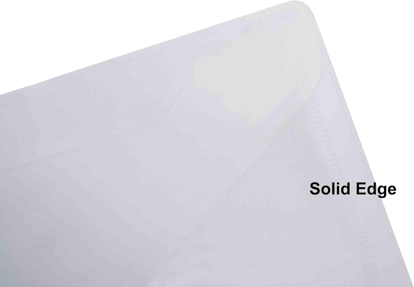 9x7 Clear Plastic Envelopes Hook Loop Closure Receipt Stickers Storage Holder 10 Pack