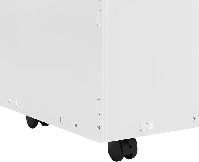 Blue Print Storage Organizer with Wheels, 30 Slots Roll Files Cart, White | Mobile Blueprint Storage Rack Cart, Construction Plan Holder, Map Poster Storage Cabinet for Office Home School