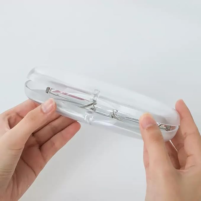 3 PCS Hard Shell Portable Glasses Cases, Frosted Translucent Protective Case for Glasses, Eyeglass Holder Box