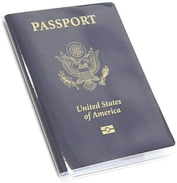 Waterproof Clear PVC Passport Cover Holder Case Protector ID Card | Waterproof,scratchproof, dustproof. Lightweight, slim. Keeps cards & travel docs organized for men & women