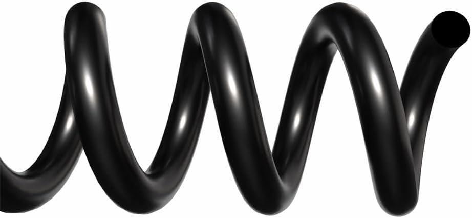 TruBind 38mm (1-1/2 in.) Spiral Binding Coils for Reports, Presentations and Proposals | 4:1 Pitch | 12 in. Length | Black | 330 Sheets Binding Capacity | 50 Pack