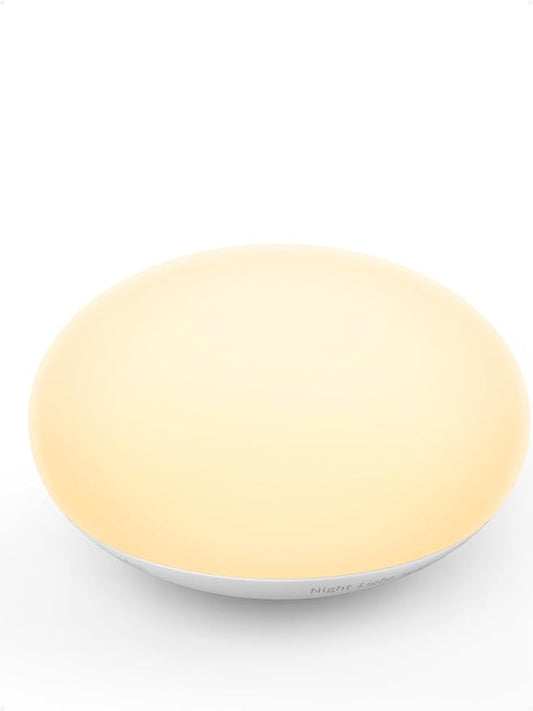 EASZZZ Flip Baby Night Light, Nursery Egg Light | Portable | Newborn Safe, Soft Glow, Dimmable Silicone Touch Lamp for Diaper Changing/Feeding/Travel | Baby Shower Registry Gift