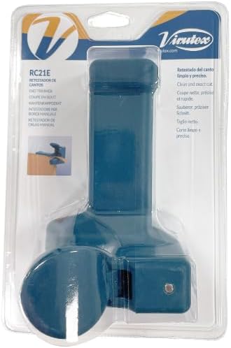 Virutex RC21E Manual End Trimmer for Edge Banding on PVC, Melamine, Polyester, Veneer with Perfect Clean Cut on All Corners, No Other Finishing Operations Required, Equipped with Twin Use Blades