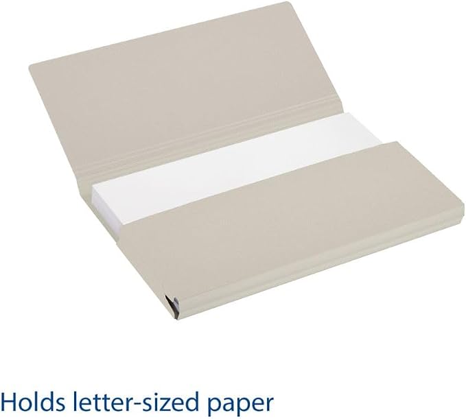Jalema Tree-Free Pocket Folders, 10" x 11-5/8", 10 Pack, Natural Beige | 10 folders, holds up to 60 sheets, cardboard made from agricultural waste, natural beige, for office, school or presentations