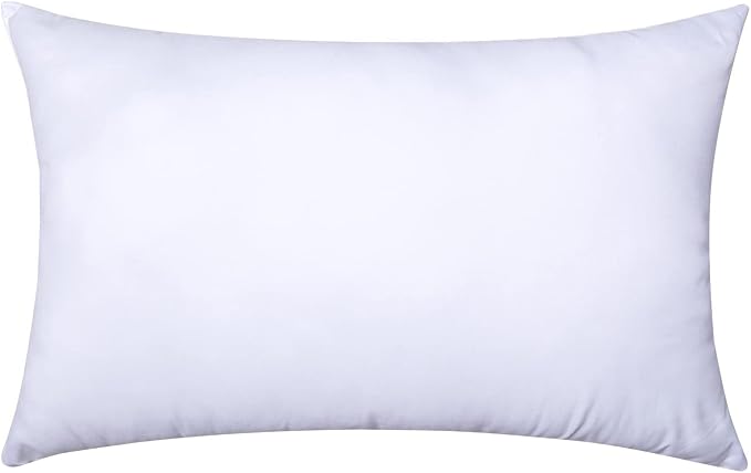 MIULEE 14x32 Inch Throw Pillow Insert for Couch Sofa Bed | Premium Virgin Filling, Soft Brushed Fabric, Rectangle Decorative Pillow, Lumbar Back and Neck Support