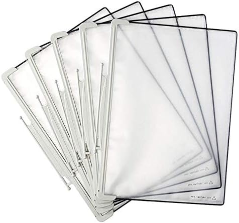Tarifold Desktop Reference System Extension, 10 Pockets, Gray | Adds 10 double-sided polypropylene pockets to TD271, holds 20 letter-size sheets, snap-on index tabs, easy to assemble