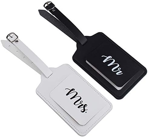 Mr and mrs Honeymoon Passport Wallets Travel Holder Set,Travel passport covers and luggage tags gift set for Wedding Bridal Shower Gift