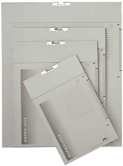 Jalema Repro-File, 17'' x 21'' Capacity, Gray, Pack of 50 | Holds large-format drawings, gray document file, expandable storage, protects oversized plans and artwork, pack of 50