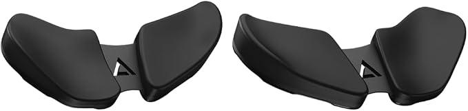 DELTAHUB Carpio 2.0 - Left & Right Handed Ergonomic Wrist Rest for Mouse and Keyboard, Carpal Tunnel Support, Pain Relief, Anti-Fatigue, Easy Glide, Office Computer, Laptop, Gaming - Large, Black