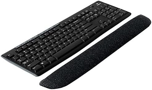 Staples Ergonomic Gel Keyboard Wrist Rest, 18.66" x 2.8" x 0.91", Non‑Slip Base, Soft Wrist Support Cushion for Easy Typing, Full‑Size Keyboards, Office/Computer/Gaming, Black