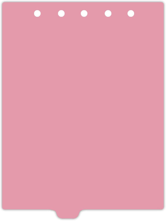 Carstens - Heavy Duty Plastic Ring Binder Dividers, Bottom Tab, 1/9 Cut, Tab 4 Position, US Letter, Mauve, Pack of 10, (2619-13) - Ideal Medical Chart Dividers or Index Tabs for 3 Ring Binders