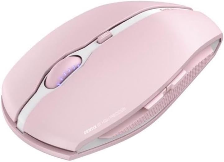CHERRY GENTIX BT Wireless Bluetooth Mouse, Multi-Device Function for up to 3 Devices, Switchable Resolution (1000/2000 DPI), 7 Buttons and Scroll Wheel, Battery Operated, Black (Cherry Blossom)