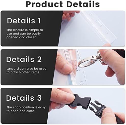 Waterproof Passport Holder Pouch Ticket Holder Travel Wallet with Resealable Pockets Adjustable Lanyard for Men Women