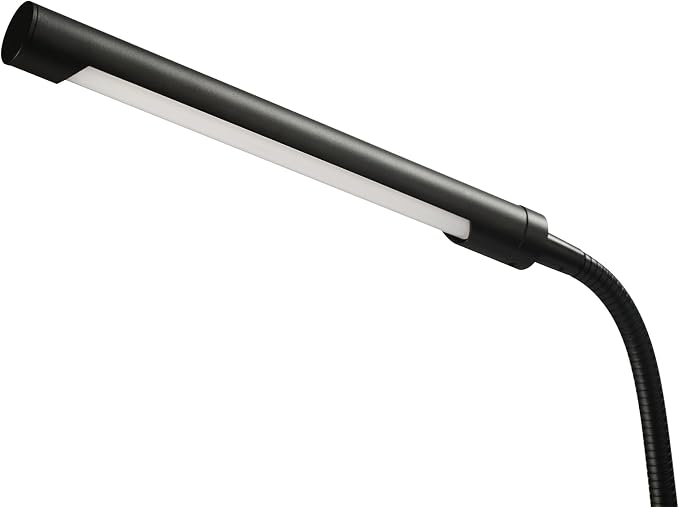 Globe Electric 56060 Arden 12" LED Integrated Desk Lamp, Adjustable Gooseneck, in-Line On Off Switch, USB Cable Included, 7 Watts, 200 Lumens,Black