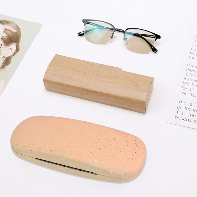 PERFECTSIGHT Hard Shell Eyeglasses Case, Kawaii Protective Glasses Case for Kids, Cute Eyeglass Case for Women Men Girls