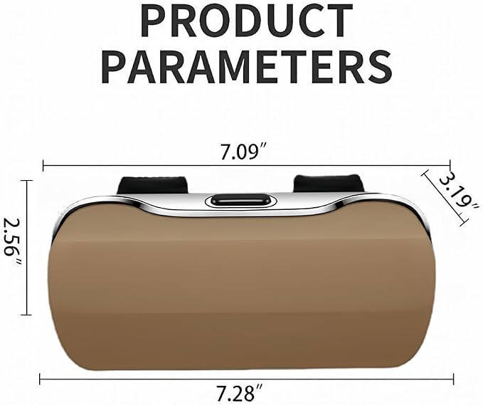 GDQ Sunglasses Holder for Car Visor Glasses Case|Car Sunglass Holder|Eyeglass Holder|Press Silent Shockproof Dustproof (Beige)