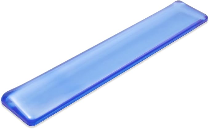 Keyboard Wrist Rest,Gel Wrist Rest for Keyboard-Blue Wrist Rest | Jelly Clear Gel Wrist Pad for Easy Typing, Anti-Slip Comfort Keyboard Wrist Pad for Desktop Relieve Pain