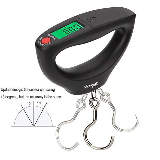 110lb 50kg Portable Luggage Scale Digital Hanging Postal Scales, 2 AAA Batteries (Not Included)