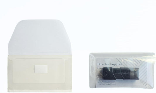 Business Card Pocket - Flash Drive Pocket - Self Adhesive - Open Long - Resealable Flap - BIS10130 (500-Pack), Clear