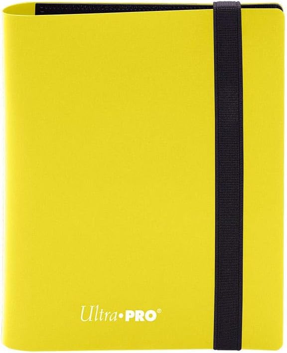 Ultra Pro E-15371 Eclipse 2 Pocket Pro Binder-Lemon Yellow, 80-Card Display Album