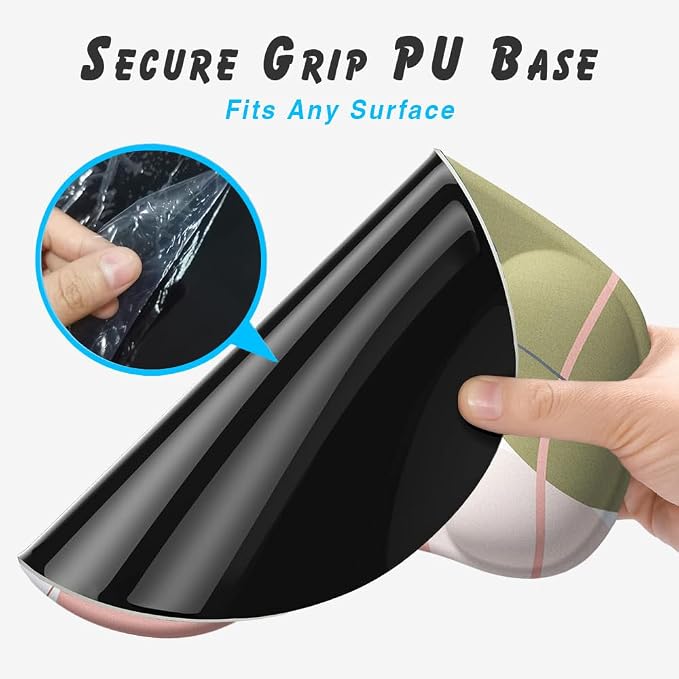 Office Mousepad with Gel Wrist Support - Ergonomic Gaming Desktop Mouse Pad Wrist Rest - Design Gamepad Mat Rubber Base for Laptop Computer -Silicone Non-Slip Special-Textured Surface (15EaethyA)