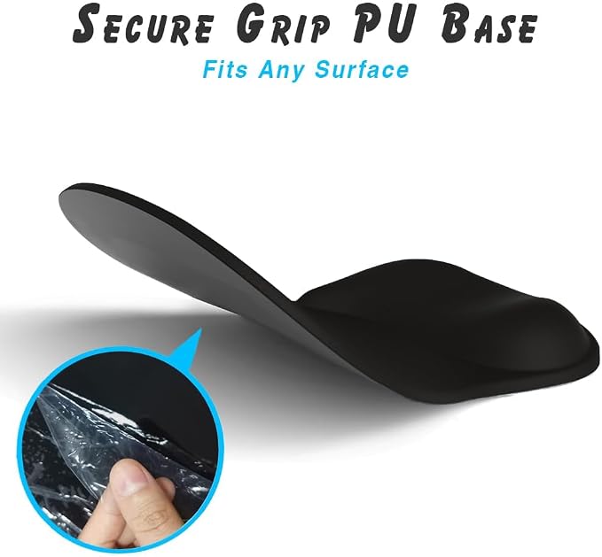ErgoComfort Gel Wrist Rest Mouse Pad-Ergonomic Office Mousepad with Wrist Support-Non-Slip, Design Desk Accessories Mat for Home&Game Decor (06Nude Rest)