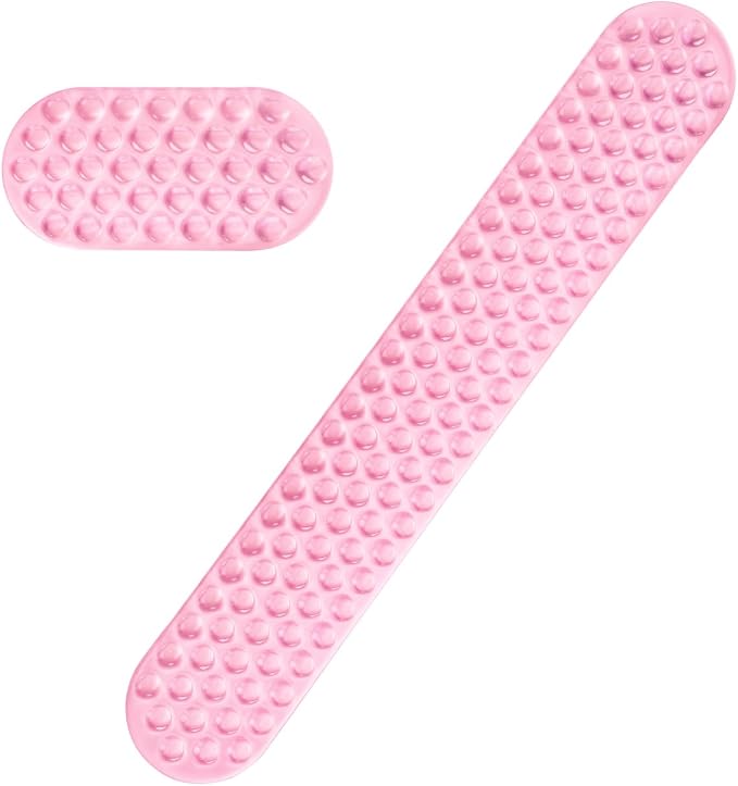 MOSISO Gel Wrist Rest Support for Mouse Pad&Keyboard Set, Pink | Ergonomic Massage Keyboard&Mouse Pad Set, Non-Slip Base Pain Relief&Soft Cooling Gel Computer Easy Typing Pad for Home/Office